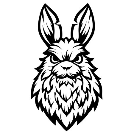 Bunny rabbit hop cone brew vector illustration icon templateのイラスト素材