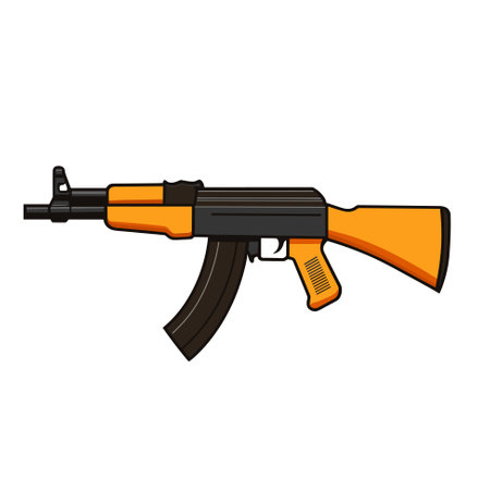 automatic machine gun icon template. Vector illustrationのイラスト素材