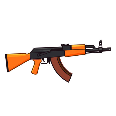 automatic machine gun icon template. Vector illustrationのイラスト素材