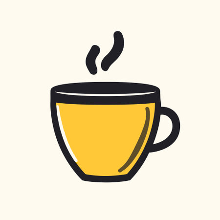 Coffee cup icon. Cup a coffee icon vector.のイラスト素材