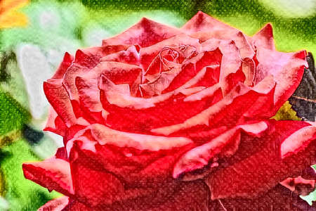 beautiful close up of Rose of all colors oil and watercolorの写真素材
