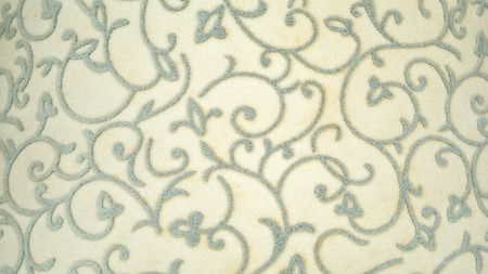 Detail closeup of fabric texture with floral pattern
