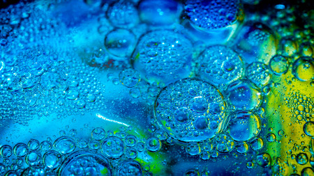 Dreamy colorful abstract background with water and oil.