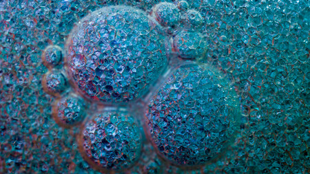 Dreamy colorful abstract background with water and oil.の写真素材