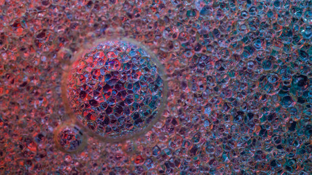 Dreamy colorful abstract background with water and oil.