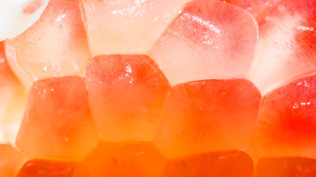 pomegranate detail closeup. natural backgroundの写真素材