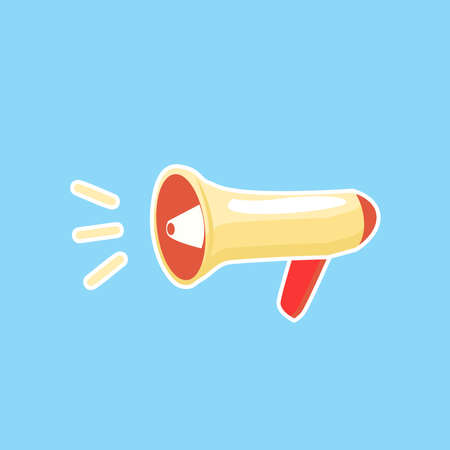 Illustration graphic vector of Megaphone, vector illustration, flat style.のイラスト素材