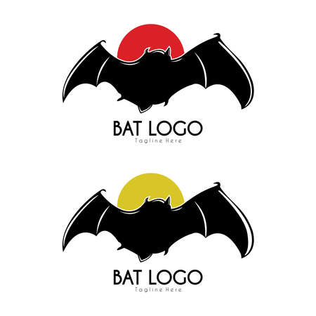 Illustration graphic vector of Bat logo, bat logo template, bat vector icon.のイラスト素材