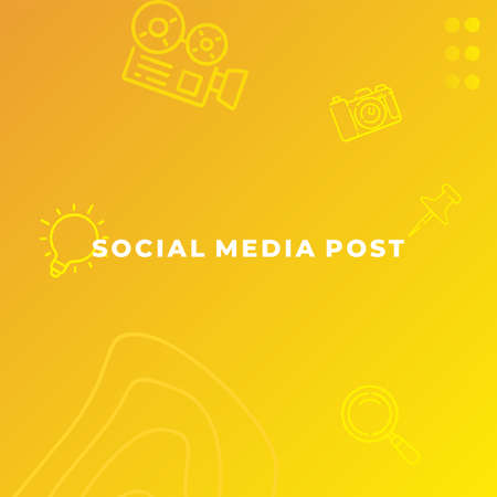 Editable modern square background template, Perfect for social media post.のイラスト素材