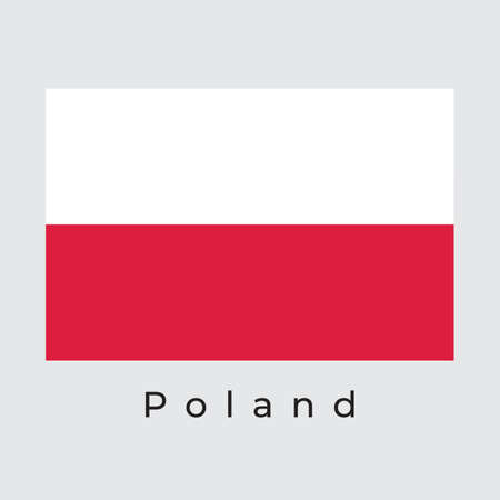 Illustration graphic vector of Poland Flag, poland flag vectorのイラスト素材