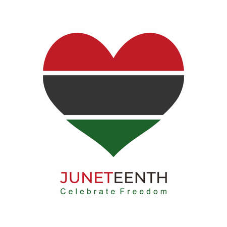 Juneteenth Day, celebration freedom, emancipation day in 19 june, African-American history and heritage. Juneteenth Independence Day. Freedom or Emancipation day. The annual American holidayのイラスト素材