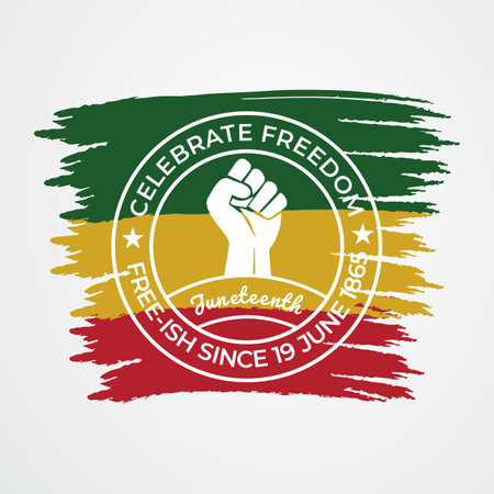 Juneteenth Day, celebration freedomのイラスト素材