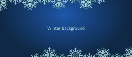 Winter background with snowflakes and place for text. Vector illustration.のイラスト素材