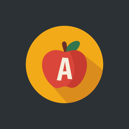 Egg flat icon, vector illustration. Flat design style with long shadowのイラスト素材