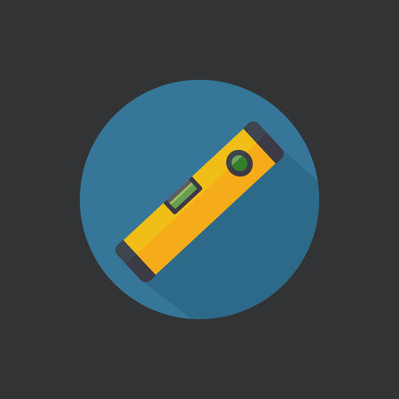 Water level icon. Flat vector related icon with long shadow for web and mobile applications