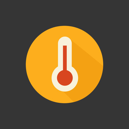 Thermometer icon. Flat design style modern vector illustration concept.