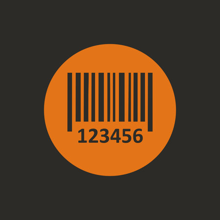 Barcode icon. Barcode symbol. Flat design style eps 10のイラスト素材