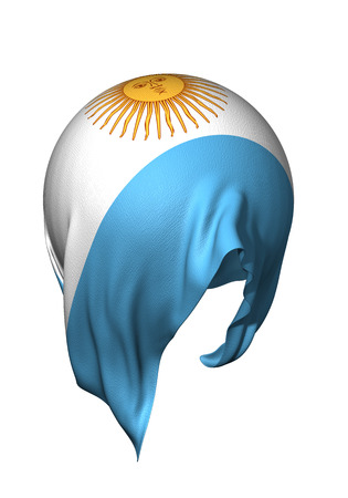 Argentinian flagの写真素材