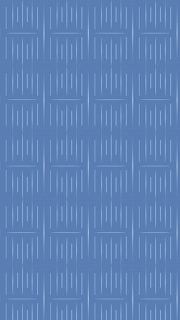 A clean  pattern built from fine linear grid strokes in soft blue tones. The structured repetition...