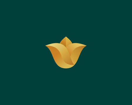 Elegant flower logo. Beauty salon cosmetics spa premium logotype. Creative resort orangery jewelry boutique vector sign.のイラスト素材