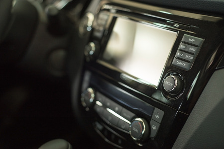 Console panel of the carの写真素材