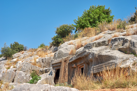 Tombs Lycians in Turkey. Kemerの写真素材