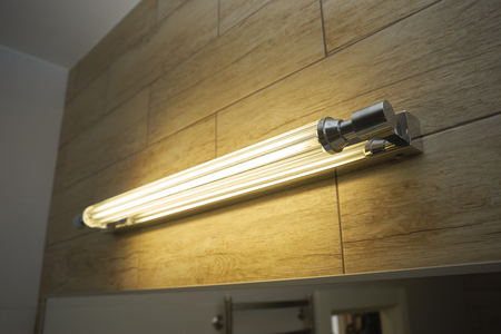 incandescent bulb in the bathroom