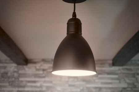 Black lamps in the loft style