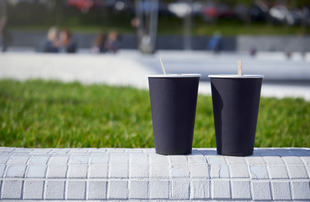 A glass of delicious coffeeの写真素材