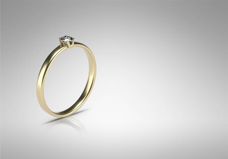 Wedding ring 3d image.の写真素材