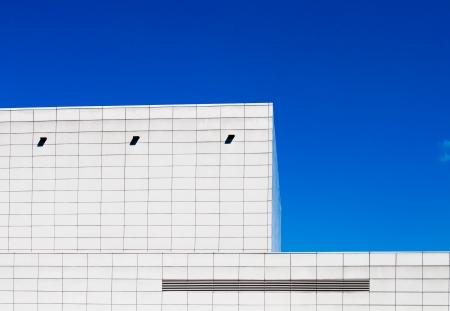 White buding in blue sky.のeditorial素材