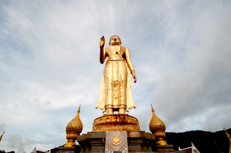 Very Big Setting Buddha Staute in South of Thailandの写真素材