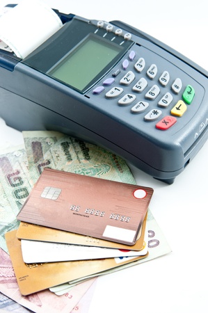 payment machine and Credit card の写真素材