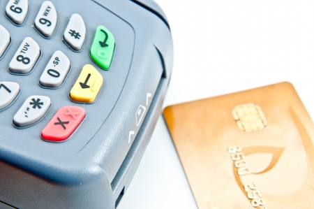 payment machine and Credit cardの写真素材