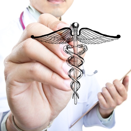 Medical doctor checking your healthy concept  in hospitalの写真素材