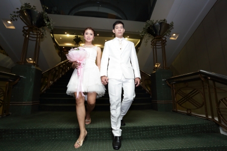 SONGKLA THAILAND -SEPTEMBER 27: Wedding ceremony SEPTEMBER 27 2013, Songkla Thailandのeditorial素材