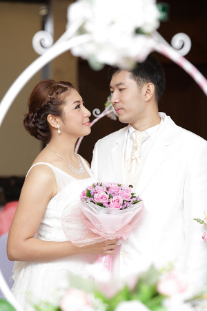 SONGKLA THAILAND -SEPTEMBER 27: Wedding ceremony SEPTEMBER 27 2013, Songkla Thailandのeditorial素材