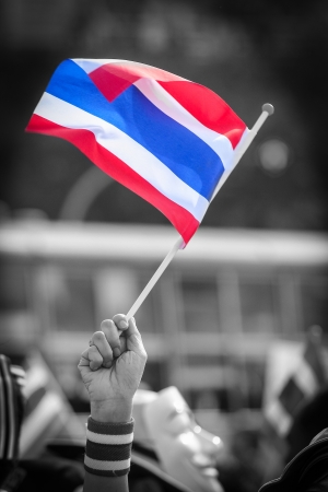 BANGKOK - DEC 9: Many 5 milion people walked for anti government corruption on Jun 09, 2013 in Bangkok, Thailand. The protesters required Yingluck Shinawatra Prime Minister resign.のeditorial素材