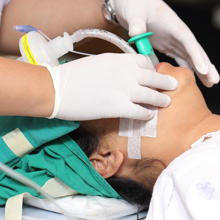 Cardiac surgery operation team in hospital for operate patientの写真素材