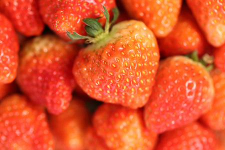 Close up Strawberry in China Maketの写真素材