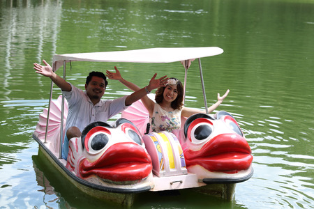 Close up Couple love with vintage concept in Thailandの写真素材