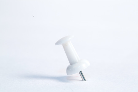 Close up muliple push pin insert for marking somethingの写真素材