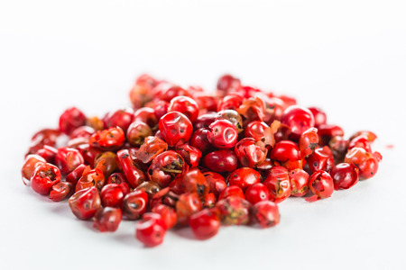 Red pepper isolated  with white backgroundの写真素材