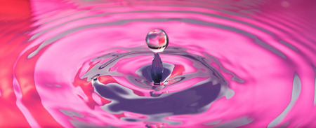 Macro fresh water drop from natural lifeの写真素材
