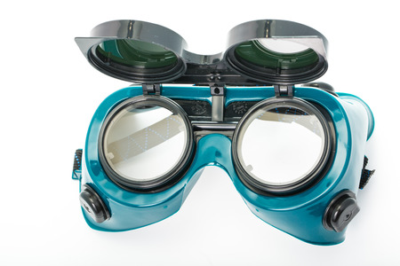 goggles glasses isolated with white backgroudの写真素材