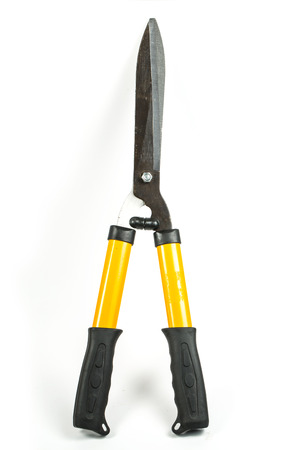 Garden shears isolated with white background ,new for useの写真素材