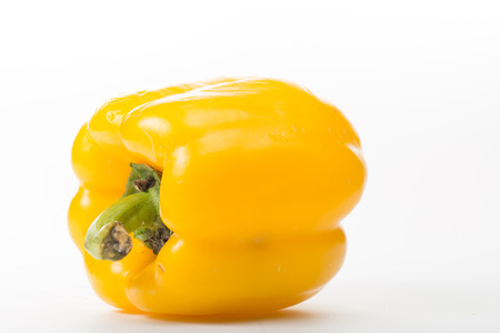 Red paprika isolated with white background