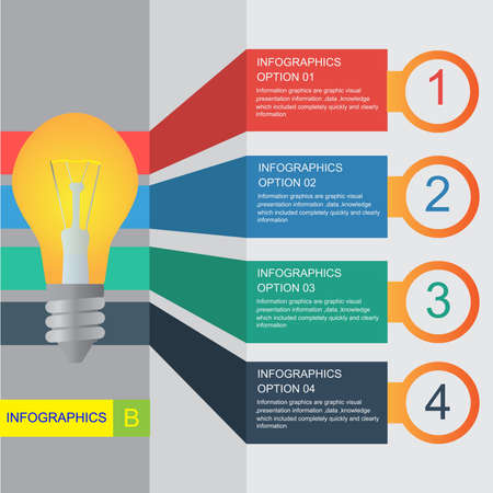Idea Infographic B for your add information data inside   のイラスト素材
