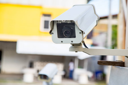 Video Security Camera for protect criminality and monitor your place.の写真素材