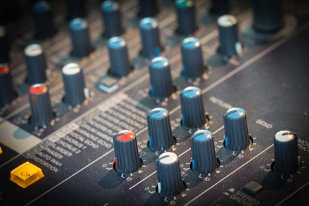 Sound audio mixer control for mix and command sound in concert